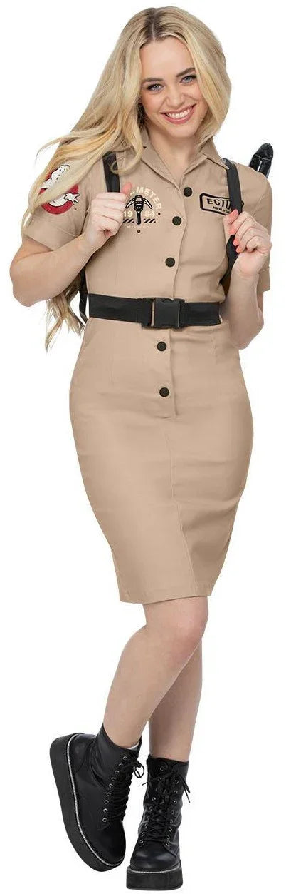 Disfraz de Cazafantasmas Corto para Mujer Cazafantasmas Smiffys